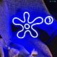 Abstrakte Blume LED-Neonschild Wohnzimmer Kinderzimmer