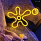 Abstrakte Blume LED-Neonschild Wohnzimmer Schlafzimmer