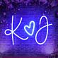 K ♥ J LED-Neonschild Hochzeit Event