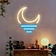 Halbmond über Wasser LED-Neonschild Wohnzimmer Schlafzimmer