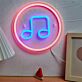 Musiknote LED-Neonschild Wohnzimmer Musikstudio