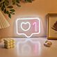 Add a Warm Glow to Weddings, Bars, and Romantic Dinners with the One Heart LED Neon Sign.