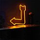 Pfeil nach links unten LED-Neonschild Wohnzimmer Bar