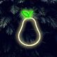 Brighten Up Your Space: Pear LED Neon Sign for Home, Office, Bar, and Wedding Ambiance.