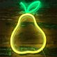 Brighten Up Your Space: Pear LED Neon Sign for Home, Office, Bar, and Wedding Ambiance.