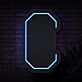 Buchstabe C Umriss LED-Neonschild Wohnzimmer Büro