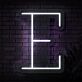 Brighten Up Your Space: Personalized Initial Letter E LED Neon Sign for Home Decor, Office Ambiance, and Special Celebrations like Weddings & Parties.