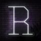 Brighten Up Your Space: Personalized Initial Letter R LED Neon Sign for Home, Office, Weddings & Parties.
