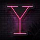 Buchstabe Y LED-Neonschild