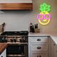 Ananas mit Sonnenbrille LED-Neonschild für Wohnzimmer Bar