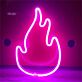 Flamme Symbol LED-Neonschild für Bar und Wohnzimmer