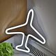 Passagierflugzeug LED-Neonschild Wohnzimmer Büro