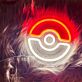 Pokéball Symbol LED-Neonschild für Gamingzimmer und Kinderzimmer