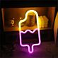 Eis am Stiel LED-Neonschild für Wohnzimmer oder Café