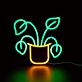Topfpflanze LED-Neonschild für Wohnzimmer Schlafzimmer