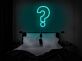 Fragezeichen Symbol LED-Neonschild Schlafzimmer