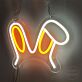 Hasenohren LED-Neonschild Wohnzimmer Kinderzimmer