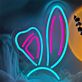 Hasenohren LED-Neonschild Wohnzimmer Kinderzimmer