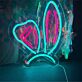 Hasenohren LED-Neonschild Wohnzimmer Kinderzimmer