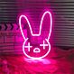 Hasengesicht LED-Neonschild Wohnzimmer Kinderzimmer