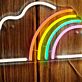 Wolke mit Regenbogen LED-Neonschild für Kinderzimmer Wohnzimmer