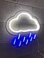 Regenwolke LED-Neonschild Wohnzimmer Kinderzimmer