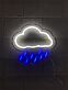 Regenwolke LED-Neonschild Wohnzimmer Kinderzimmer