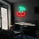 Kirschen LED-Neonschild Küche Bar
