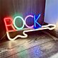 ROCK LED-Neonschild für Musikstudio und Bar