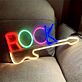 ROCK LED-Neonschild für Musikstudio und Bar