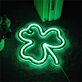 dreiblättriges Kleeblatt LED-Neonschild Wohnzimmer Bar