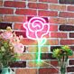 Rosenblüte LED-Neonschild Wohnzimmer Schlafzimmer