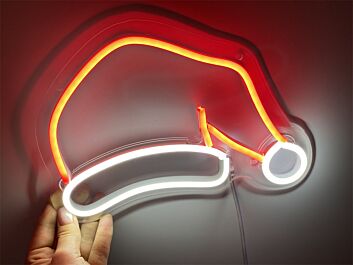 Weihnachtsmannmütze LED-Neonschild für Weihnachten Wohnzimmer