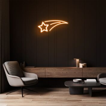 Sternschnuppe LED-Neonschild Wohnzimmer Schlafzimmer
