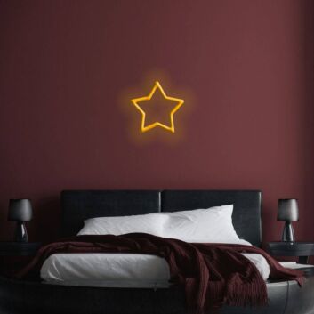 Brighten Up Your Space: Perfect for Home Decor, Office Ambiance, and Bar Settings with Star LED Neon Sign.