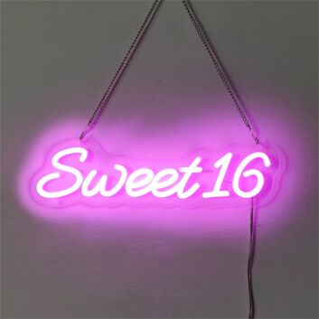 Sweet 16 LED-Neonschild Geburtstag Party