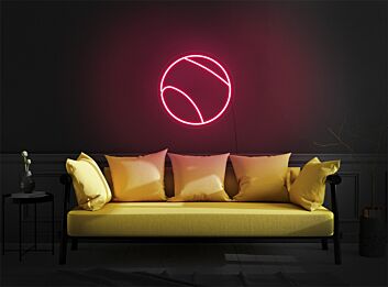 Tennisball LED-Neonschild für Wohnzimmer und Sportbar