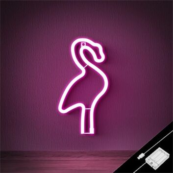 Flamingo LED-Neonschild Wohnzimmer Bar