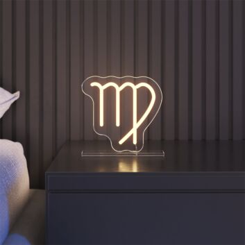 Jungfrau Sternzeichen Symbol LED-Neonschild Schlafzimmer Wohnzimmer