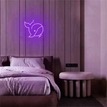 Add a Splash of Oceanic Charm to Your Home, Bar, or Party with Whale LED Neon Sign Mini LED Neon Sign.