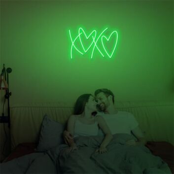 XOXO ❤❤ LED-Neonschild Schlafzimmer Wohnzimmer