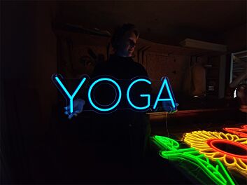 YOGA LED-Neonschild für Yoga Studio und Wohnzimmer