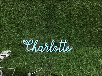 Charlotte LED-Neonschild für Kinderzimmer Hochzeit