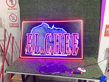 EL CHEF LED-Neonschild für Restaurant Küche