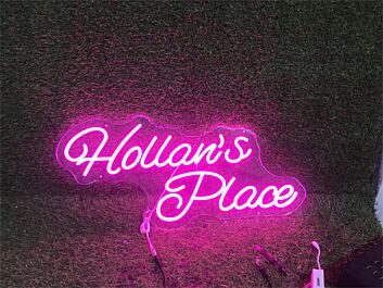 Hollan's Place LED-Neonschild für Bar Cafe
