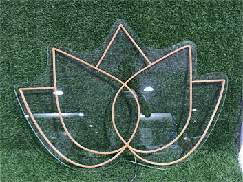 Lotusblume LED-Neonschild Yoga Studio Wellnessbereich