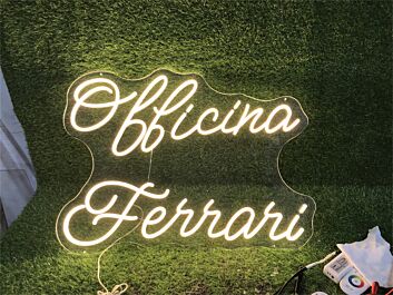 Officina Ferrari LED-Neonschild für Werkstatt und Garage