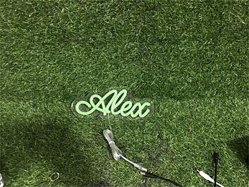 Brighten Your Special Moments: Personalize Custom Alex LED Neon Sign for Weddings, Home Decor, and Trendy Bars.