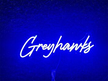 Greyhawks LED-Neonschild für Bar Club