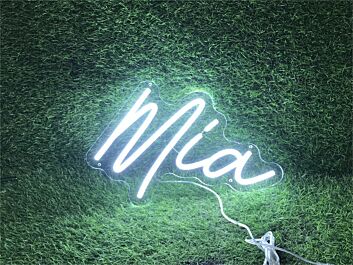 Mia LED-Neonschild Wohnzimmer Kinderzimmer